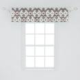 thumbnail image 2 of Ambesonne Abstract Valance Pack of 2, Geometric Aztec Ethnic, 54"X12", Grey Pearl Pale Pink, 2 of 3