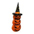 thumbnail image 1 of Calabazas inflables de Halloween con sombrero de bruja. Adorables calabazas inflables gigantes de Halloween. naranja, 1 of 9