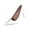 White, variant on Women's Pointed Toe Low Cut Solid Stiletto Heels Pumps Dress High Heels