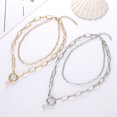 thumbnail image 2 of 4PCS Pendant Necklaces Alloy Circle Sweater Chain Lock Pendant Chain, 2 of 7