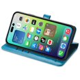 thumbnail image 2 of Funda Cartera FOXDOCK para iPhone 14 Pro , Flip PU con Relieve de Gatos y Perros, Tarjetero y Soporte, 2 of 6