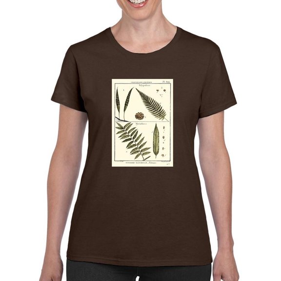 Fern Classification I T-Shirt Women -Denis Diderot Designs, Female Medium