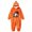 Orange#9527, variant on BOOMNY Halloween Unisex Men Womens Flannel Onesie Pajamas Hallowmas Pumpkin Face Graphic Long Sleeve Hooded Pjs Jumpsuit Cozy Warm Loungewear Homewear