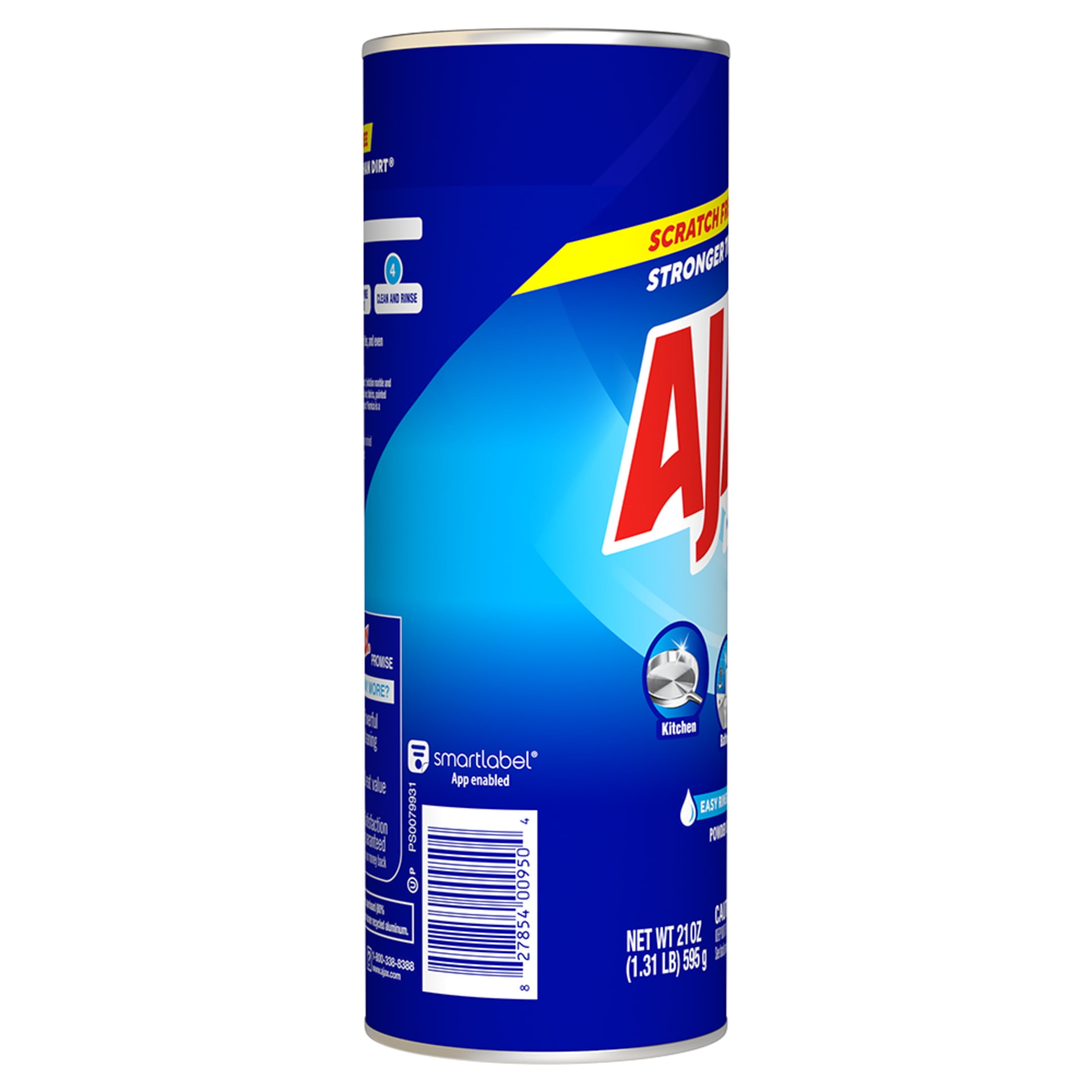 6 pack) Ajax Powder Cleanser with Bleach, Scratch-Free Formula, 21