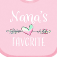 thumbnail image 4 of Inktastic Nana's Favorite- Heart Grandchild Boys or Girls Baby Bib, 4 of 4