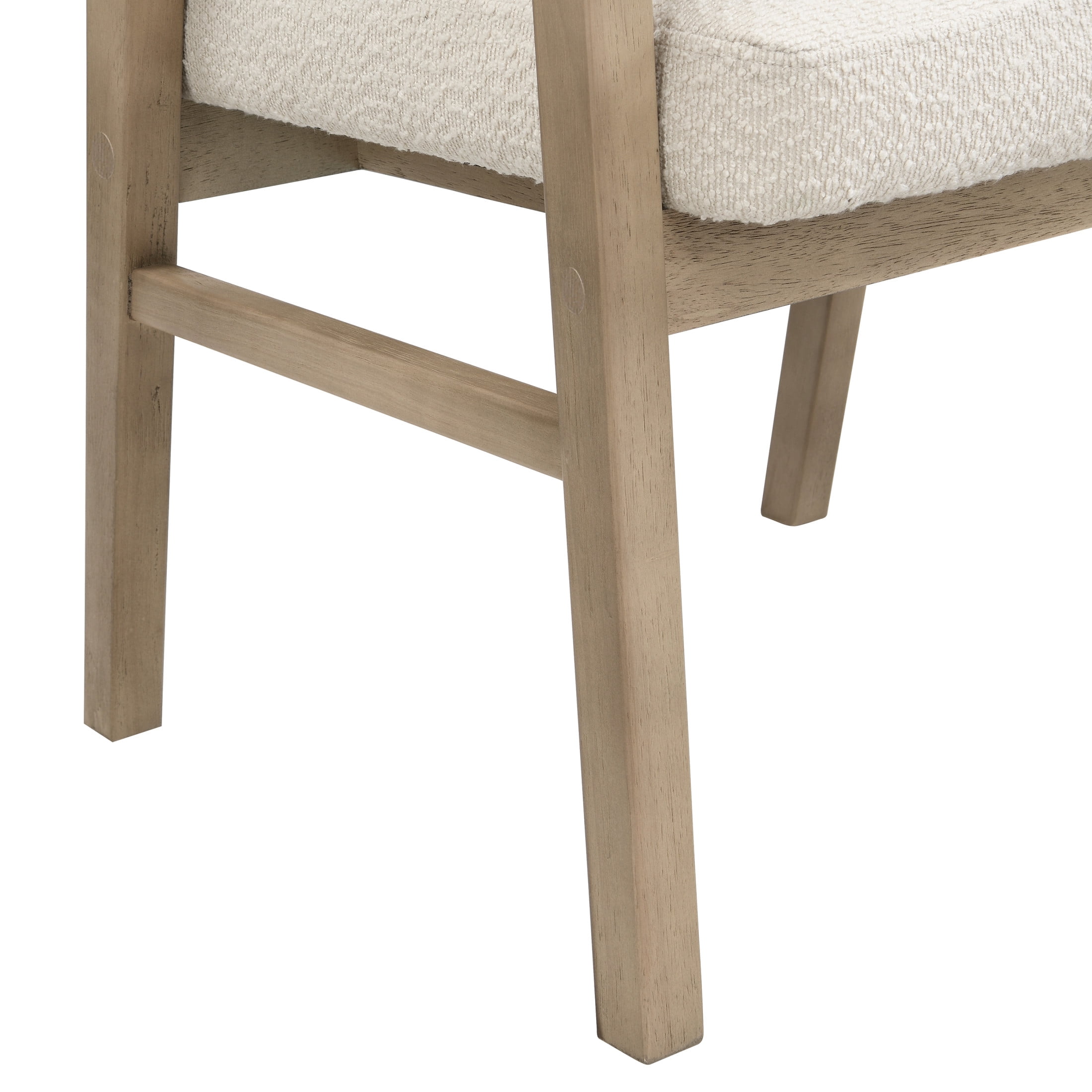 Christopher Knight Home 7-Piece Contemporary Dining Set, 90" Table with Boucle Upholstered Chairs, Light Ash