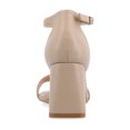 thumbnail image 4 of Journee Women's Valenncia SuperNatural Shades Wide Width Open Square Toe Ankle Strap Sandals, 4 of 10