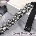 thumbnail image 5 of Women Rhinestone Waist Belt Beaded Crystal Stretchy Elastic Belt for Dress, 5 of 7