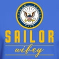thumbnail image 3 of CafePress - Navy Sailor Wifey Dark T Shirt - Men's Classic Graphic Cotton T-Shirt, 3 of 4