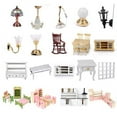 thumbnail image 4 of MesaSe Dollhouse Miniature Working Ceiling Light / Fluted Shade Furniture Acc, 4 of 8