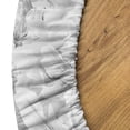 thumbnail image 5 of Ambesonne Floral Fitted Round Tablecloth, Flowers Muted Tones Vintage, 36"- 40" Diameter, Pale Grey and White, 5 of 5
