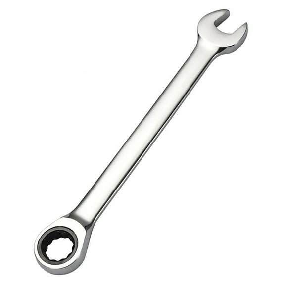 SEIWEI Chrome Vanadium Steel Fixed Head Ratchet Wrench Fixed Head Ratchet Hand Tool 10MM Silver