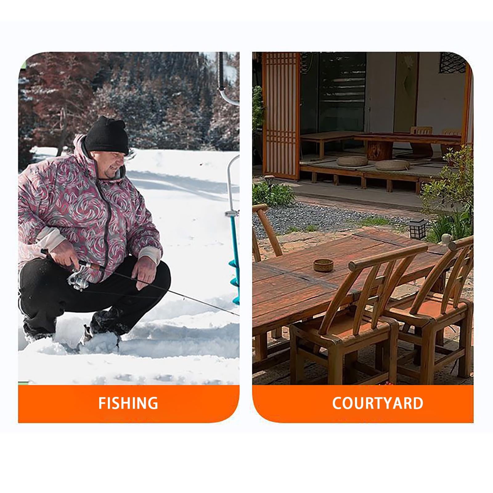 Portable Heater, Gaqring Mini Sun Gas Heating Stove Cover, Protective Outdoor Camping Tent Heater for Winter Fishing Emergency Warmth