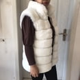 thumbnail image 3 of Chaleco de piel sintética con cuello alto para mujer, abrigo de imitación de zorro artificial, moda de otoño e invierno, novedad de 2023, 3 of 5