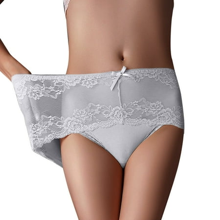 Icvfdpl Womens Underwear Lace G String Thongs Lingerie Bikini Anniversary Dating Panties For Women Grey 2Xl
