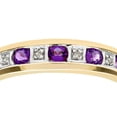 thumbnail image 3 of 9ct Gold Jewelco London 2pts Diamond 0.38ct Amethyst Channel Eternity Ring 2mm, 3 of 7