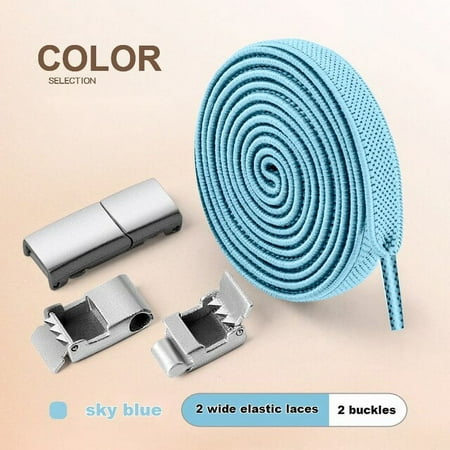 

2022 New Magnetic Lock Shoelaces without ties 8MM Elastic Laces Sneakers No Tie Shoe laces Kids Adult Flat Shoelace for Shoes