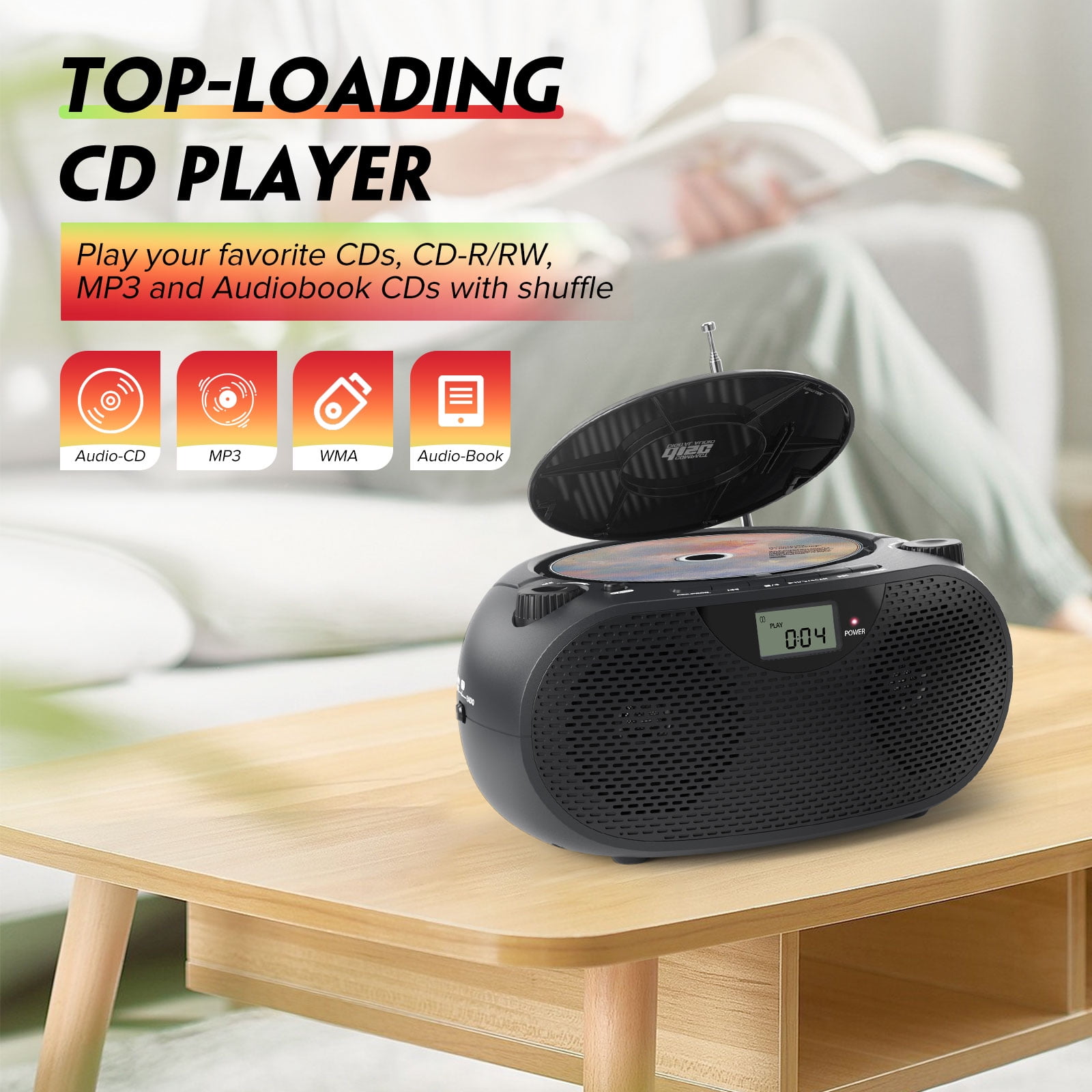 Amazon.com: JWIN Bass Boost Personal CD Player : Electronics