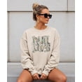 thumbnail image 6 of Bulldogs Camo Coquette Bow Sweatshirt for Women & Teens School Spirit Game Day Crewneck Sand Sweatshirt Large, 6 of 7