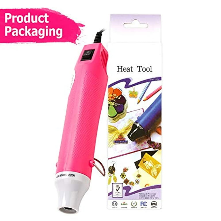 Heat Gun, Crafts Heating Tool Epoxy Resin Molds Silicone Embossing Craft  Dryer Paint Blower for Acrylic Pouring Bubble Buster Small Art Heater Blow