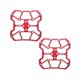thumbnail image 1 of Sonducket Pedal de bicicleta de 2 piezas, accesorios de repuesto universales, componente profesional modificado, ajuste de ciclismo, reemplazo de pedales Ciclismo Rojo Sonducket OD025830-02B, 1 of 6