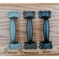 thumbnail image 4 of Barn Door Handle, Yesteryear Nostalgic Style Door Pull - Matte Bronze Finish (Two Pack), 4 of 4