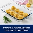 thumbnail image 4 of Eolstice Baking Dishs Oblong Glass Cake Pan, Oven Safe Baking Dish, Casserole Pan for Lasagna Brownies Roasting Non Stick Dishwasher Safe, 4 of 9