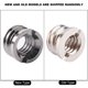 thumbnail image 5 of Adaptador de Tornillo de Conversión Hembra 1/4 a Macho 3/8 ANGGREK Plata, 5 of 7