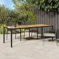 thumbnail image 3 of vidaXL Table All Weather Wicker Outdoor Furniture Patio table Poly Rattan, 3 of 12