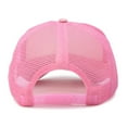 thumbnail image 2 of Dalix Pixel Heart Embroidered Valentines Mesh Trucker Hat in Light Pink White, 2 of 3