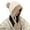 506_White, variant on Winter Hats for Women Casual Cozy With Ball Wool Trapper Hat Foldable Grey Beanies
