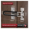 thumbnail image 2 of Insurance Door Bolt Home Anti-Theft Room Door Bar Door Buckle Lock Chain Zinc Alloy ,Easy to Use, 2 of 6