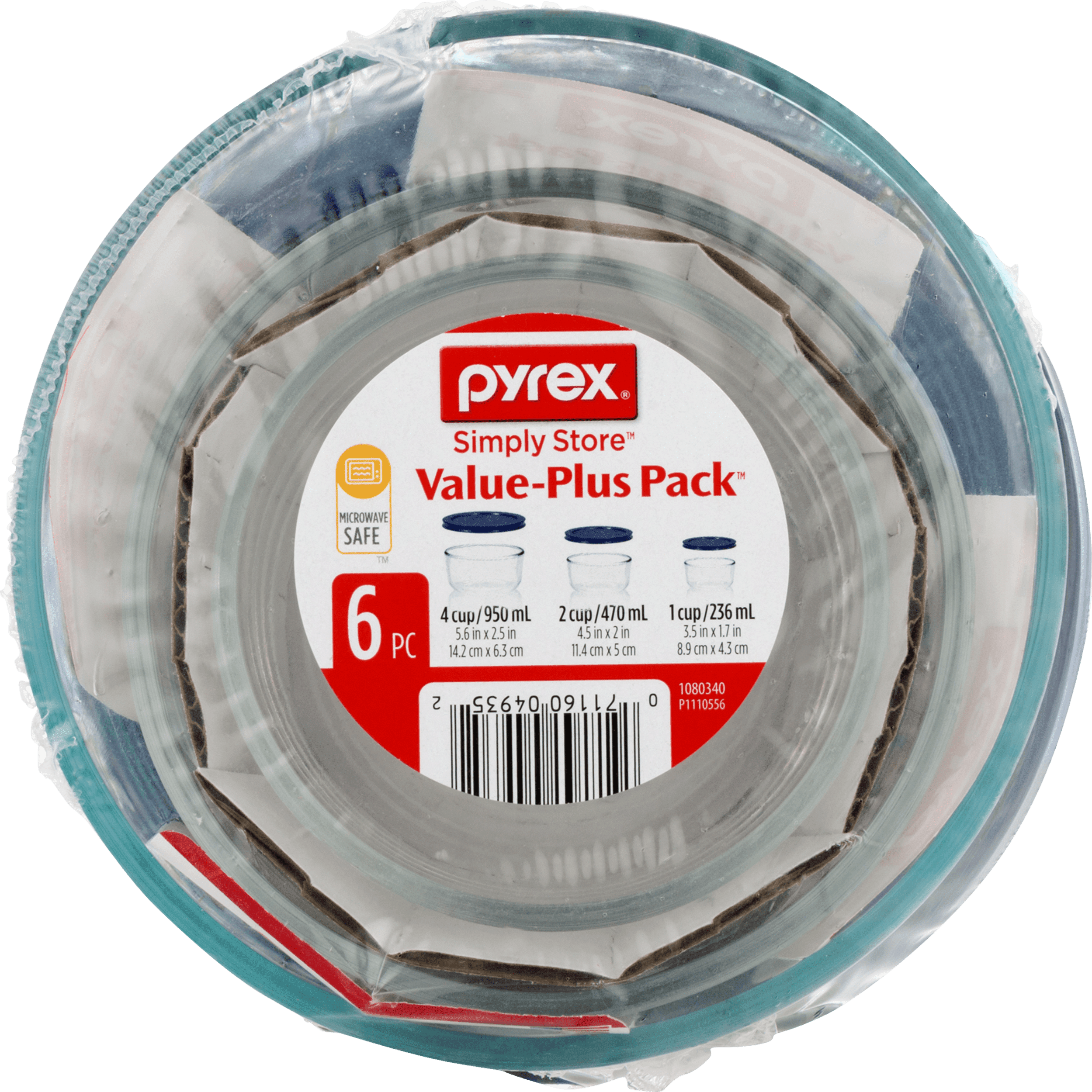 Pyrex Freshlock 6pc Bulk/Leftover Set, 6 PIECE