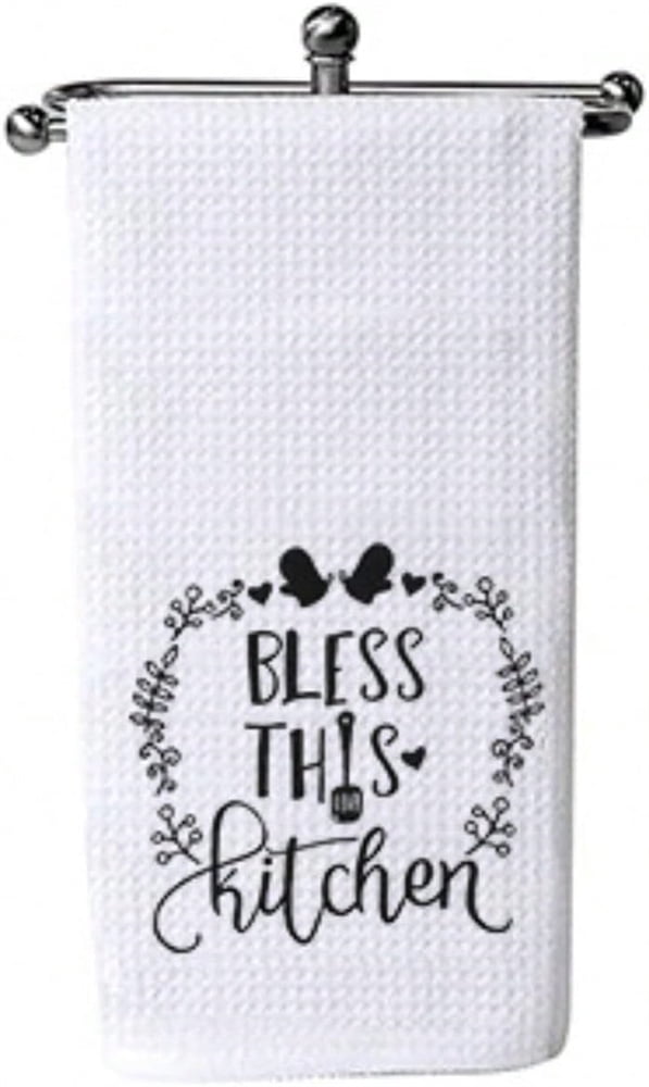 10 Pack Sublimation Blank White Towels Waffle Weave Kitchen Towels Blanks Microfiber Dish Drying Towel for DIY Heat Transfer 16x24 Inch