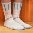 thumbnail image 2 of BambooMN Women's Colorful Bamboo Rayon Polka Dot Stripe Socks - Color 1 - Size 10-13 - 1 Pair, 2 of 4