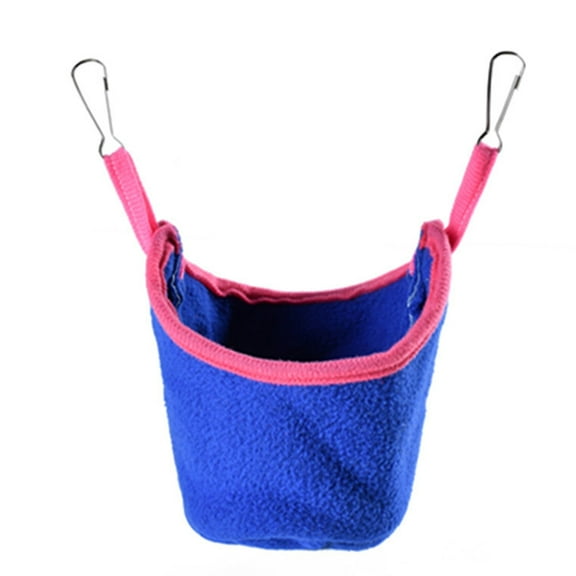 Warm Flannel Sleeping Bucket Cage Hanging Hamster Squirrel Pet Hammock Decor