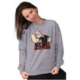 thumbnail image 4 of Popeye The Sailor Man Size Matters Sweatshirt for Men or Women Brisco Brands S, 4 of 6