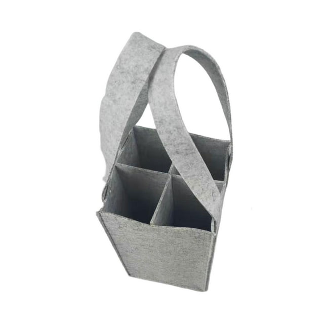 Bolsa de regalo de fieltro, bolsas de compras, bolsas de venta al por menor, bolsa de embalaje, portabotellas reutilizable, bolsa de botella para gris claro y cuatro Macarena Bolsas para botellas
