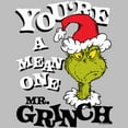 thumbnail image 2 of Women's Dr. Seuss Christmas Grinch You're a Mean One Portrait  Graphic T-Shirt, 2 of 4