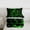 Black Green, variant on Castle Fairy Pixelated Blocks Miners Twin Comforter Sets,Futuristic Cubes Bedding Set