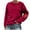 Red, variant on BLVB Long Sleeve Sweatshirts for Women Casual Crewneck Lightweight Pullover Tops Fall Fashion Trendy Clothes
