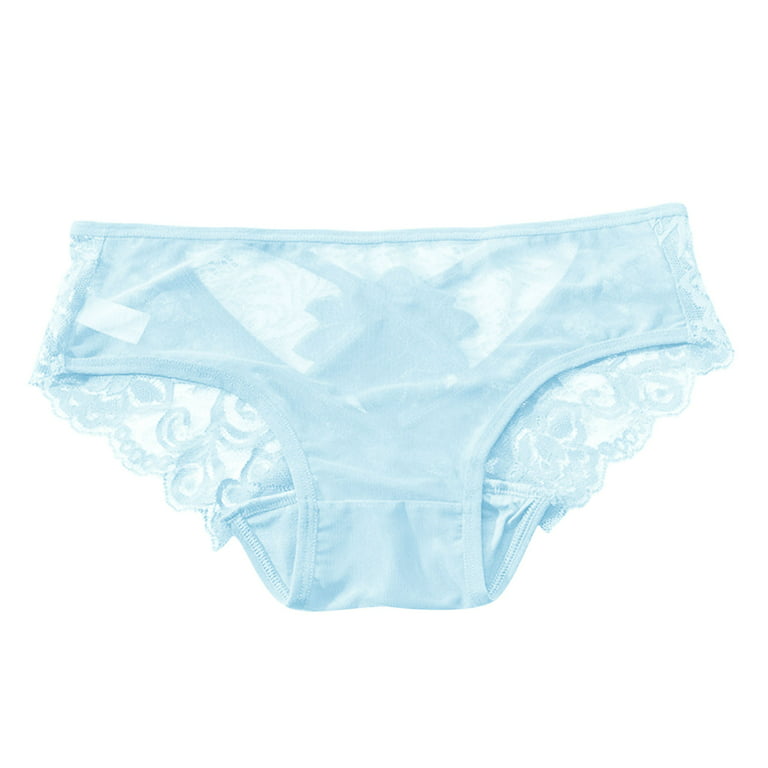 adviicd Lingery for Women Women's Underwear No Panty Line Promise Tactel Hi  Cut Sky Blue One Size