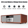 thumbnail image 2 of Sistema estéreo Bluetooth WISCENT Nostalgic Vintage Micro HiFi, 2 of 7