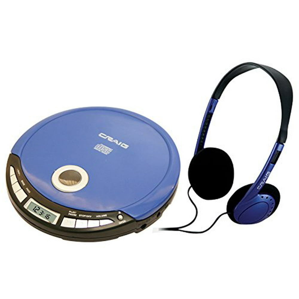 Craig Portable CD Player with Headphones and LCD Screen