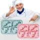 thumbnail image 3 of Tienda de juguetes WeiHuan, paquete de 2 moldes de silicona con forma de dinosaurio en 3D, molde para hornear con temática de dinosaurio, herramienta para hornear de bricolaje para pasteles de chocola, 3 of 5