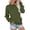 Army Green, variant on Fgnfyis Womens Crewneck Sweatshirt Casual Solid Color Pullover Long Sleeve Round Neck Pocket Top Daily Wear Comfortable Loungewear Sweatshirt for Women