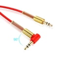 thumbnail image 4 of Cable De Audio Auxiliar Para Automóvil Conector De 3,5 Mm Macho A Macho Hifi Cable De Audio Estéreo Universal Con Ángulo De 90 Grados Yuarrent VI008652-02, 4 of 6
