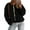 Black, variant on Women's Winter Faux Fur Coats Fuzzy Fleece Cropped Jackets Buttons Warm Casual Trendy Fall Fashion Clothes