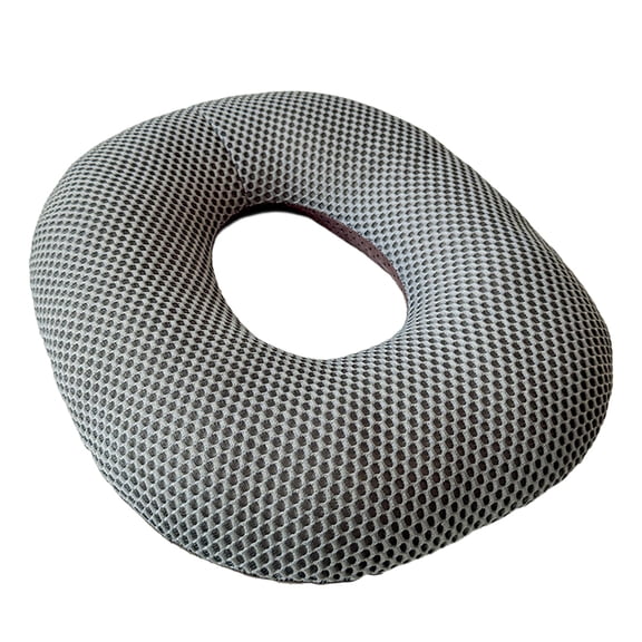 AYktou Donut Pillow for Tailbone Cushion, Breathable Donut Gel Sitting Pillow Seat Cushion with Hole, Soft Support Pad Comfortable Lumbar Pillow Car & Computer Chair Seat Cushion for Home Office