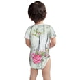 thumbnail image 6 of Rocae Vintage Wood with Floral for Baby Climbing Clothes Soft Baby Romper for Active Infants Comfortable and Breathable Crawling Jumpsuit Unisex Baby Outfit 3 Months, 6 of 8